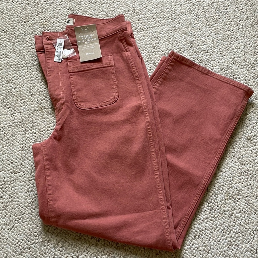 Madewell Emmett 2.0 wide leg crop pant